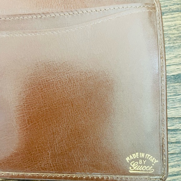 GUCCI Brown vintage Monogram Wallet/Clutch w/ COA - Picture 4 of 6